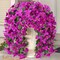 2 pcs Artificial Faux Bougainvillea Flowers Plants for Outdoor Outside Summer Decoration, Fake Silk UV Resistant Long Trailing Vines